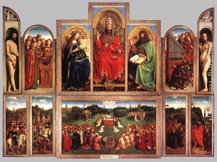 Jan van Eyck The Ghent Altarpiece (wings open)